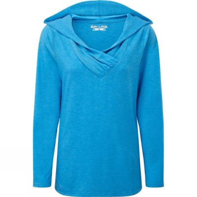 Top Royal Robbins Essential Tencel Sun Cover Mujer Azules - Chile JAH371689